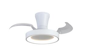 M9089  Niseko Fan XS 33cm 25W LED Dimmable Ceiling Light With Built-In 25W DC Fan, 2700-5000K Remote Control, 2500lm, White
